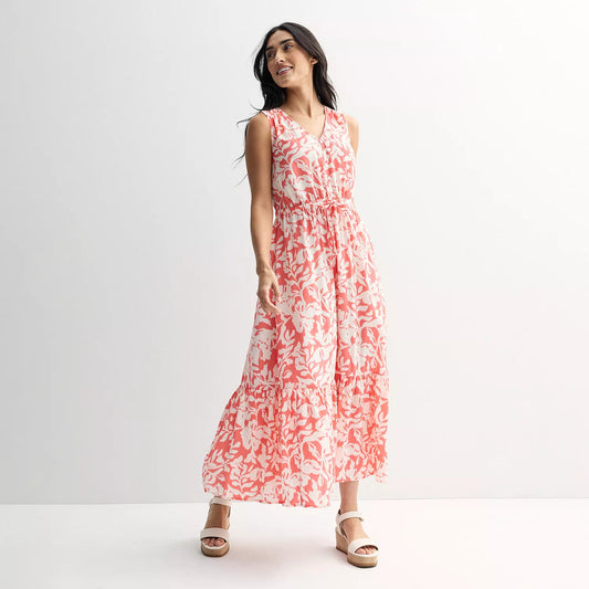 Women's Sonoma Goods For Life® Femme Button Bodice Maxi Dress – Casual Summer Style