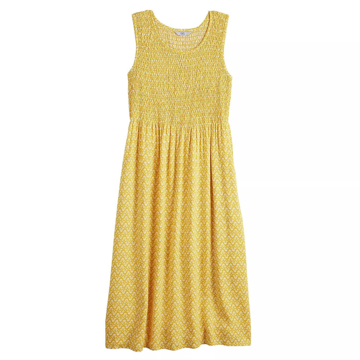 Women's Smocked Midi Dress – Elegant Casual Summer Print Dress