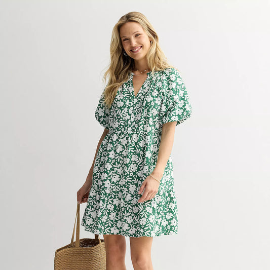 Women's Sonoma Goods For Life Silk-Like Tiered Dress